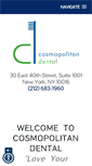 Mobile Screenshot of cosmopolitandental.com